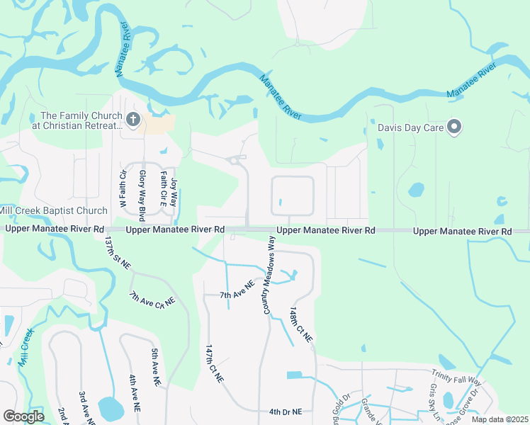 map of restaurants, bars, coffee shops, grocery stores, and more near 1063 145th Street Circle Northeast in Bradenton