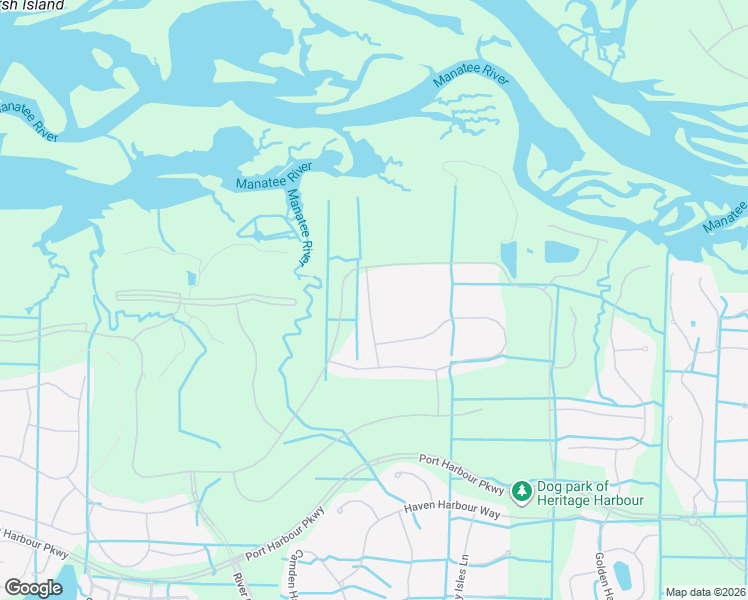 map of restaurants, bars, coffee shops, grocery stores, and more near 522 River Crane Street in Bradenton