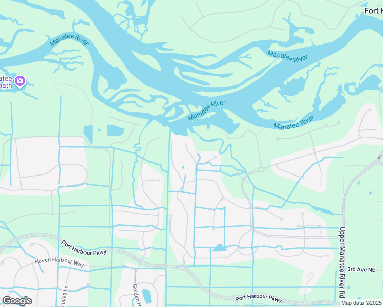 map of restaurants, bars, coffee shops, grocery stores, and more near 927 River Basin Court in Bradenton