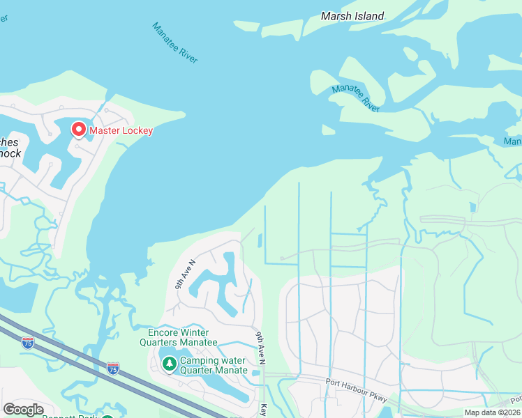 map of restaurants, bars, coffee shops, grocery stores, and more near 6178 9th Avenue Circle Northeast in Bradenton