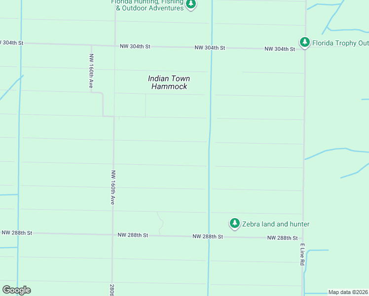 map of restaurants, bars, coffee shops, grocery stores, and more near 15422 Northwest 296th Street in Okeechobee