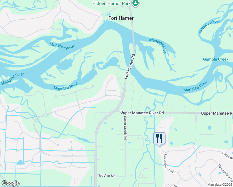 map of restaurants, bars, coffee shops, grocery stores, and more near 11006 Big Bass Place in Bradenton