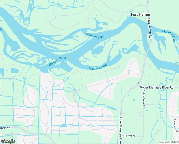 map of restaurants, bars, coffee shops, grocery stores, and more near 10305 Riverbank Terrace in Bradenton