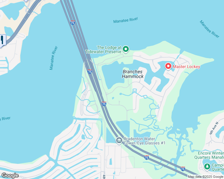 map of restaurants, bars, coffee shops, grocery stores, and more near 5016 Lake Overlook Avenue in Bradenton