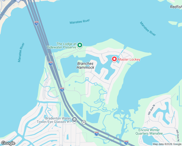 map of restaurants, bars, coffee shops, grocery stores, and more near 1022 Kestrel Court in Bradenton