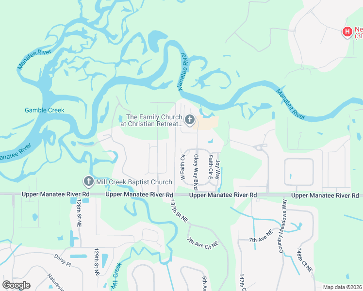 map of restaurants, bars, coffee shops, grocery stores, and more near 1110 136th Street Northeast in Bradenton