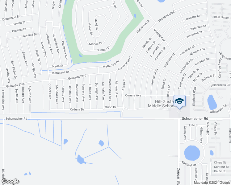 map of restaurants, bars, coffee shops, grocery stores, and more near 3915 Almeria Avenue in Sebring