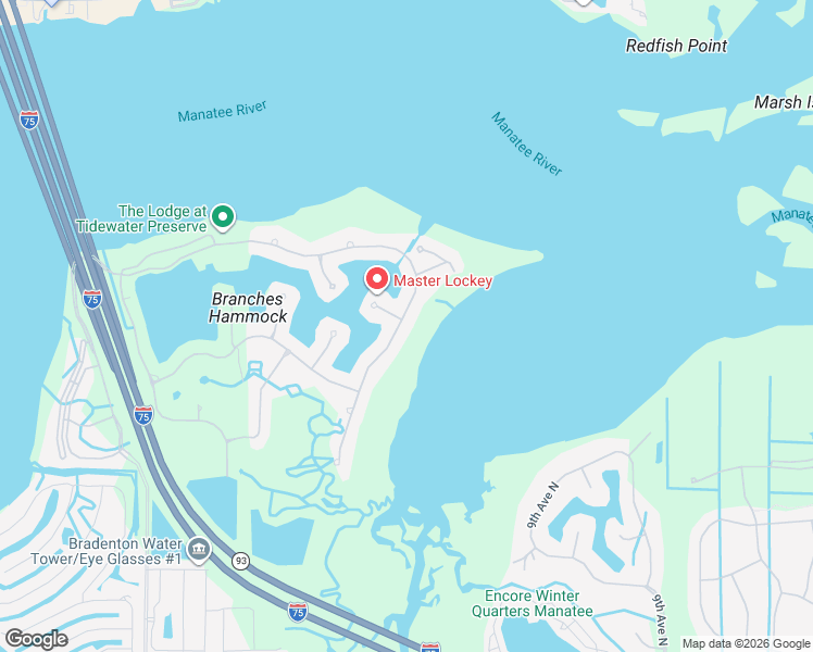 map of restaurants, bars, coffee shops, grocery stores, and more near 5502 Tidewater Preserve Boulevard in Bradenton