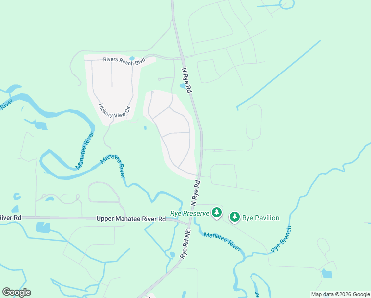 map of restaurants, bars, coffee shops, grocery stores, and more near 16920 Rosedown Glen in Parrish