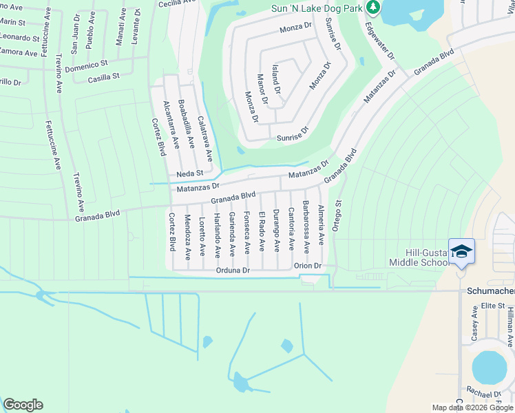 map of restaurants, bars, coffee shops, grocery stores, and more near 4038 El Rado Avenue in Sebring