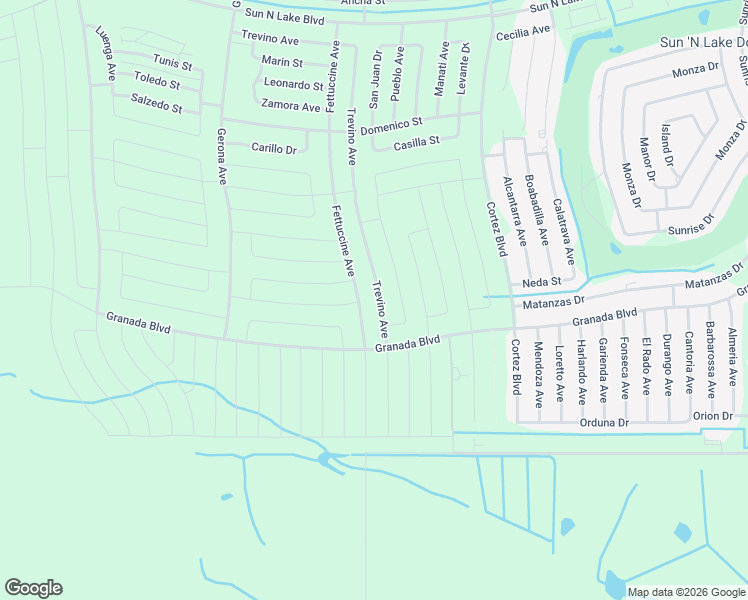 map of restaurants, bars, coffee shops, grocery stores, and more near 4401 Trevino Avenue in Sebring