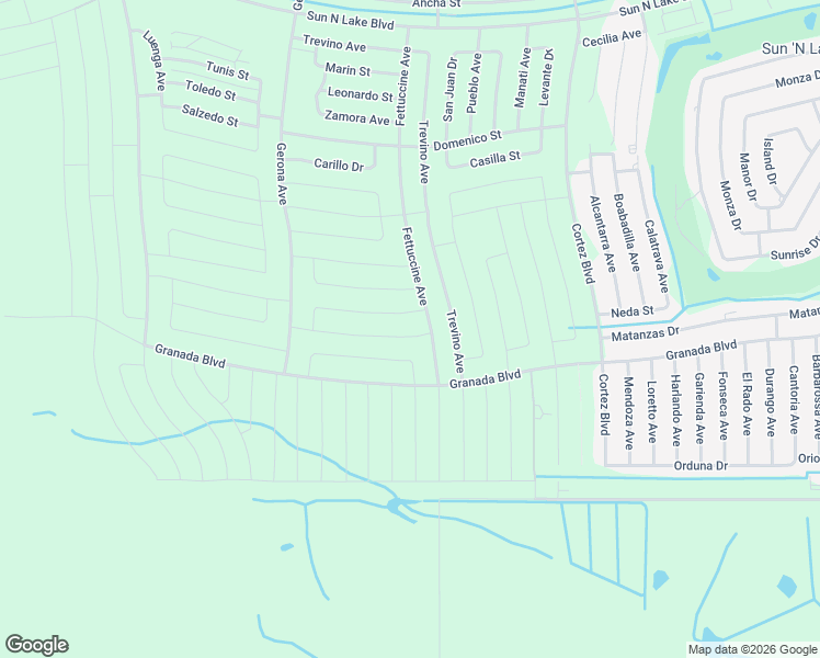 map of restaurants, bars, coffee shops, grocery stores, and more near 7722 Ronda Street in Sebring