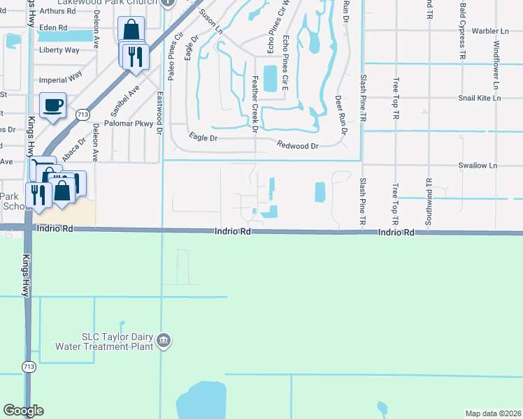 map of restaurants, bars, coffee shops, grocery stores, and more near 6028 Indrio Road in Fort Pierce