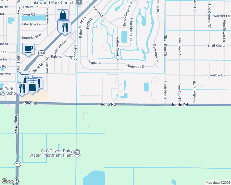 map of restaurants, bars, coffee shops, grocery stores, and more near 6028 Indrio Road in Fort Pierce