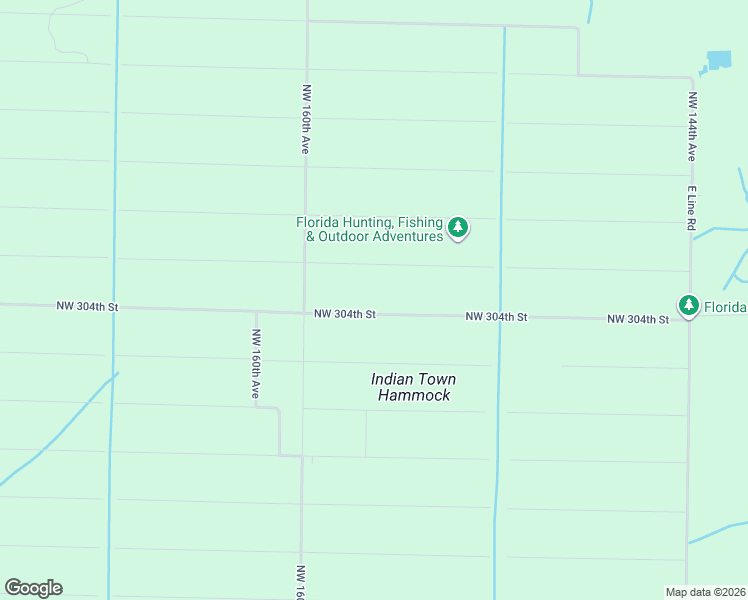 map of restaurants, bars, coffee shops, grocery stores, and more near 15723 Northwest 304th Street in Okeechobee