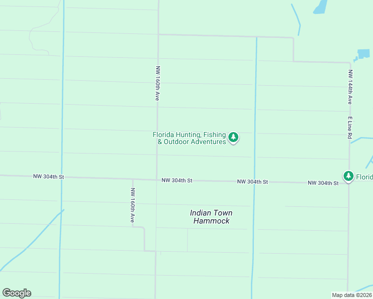 map of restaurants, bars, coffee shops, grocery stores, and more near 15671 Northwest 304th Street in Okeechobee