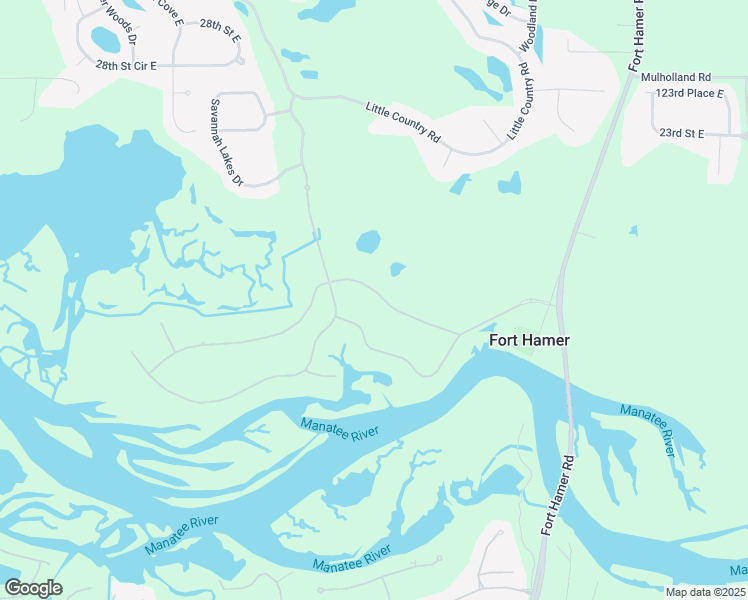 map of restaurants, bars, coffee shops, grocery stores, and more near 11731 River Shores Trail in Parrish