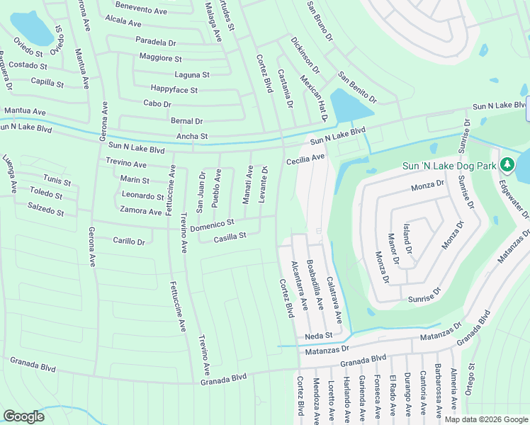 map of restaurants, bars, coffee shops, grocery stores, and more near 5014-5024 Desoto Boulevard in Sebring