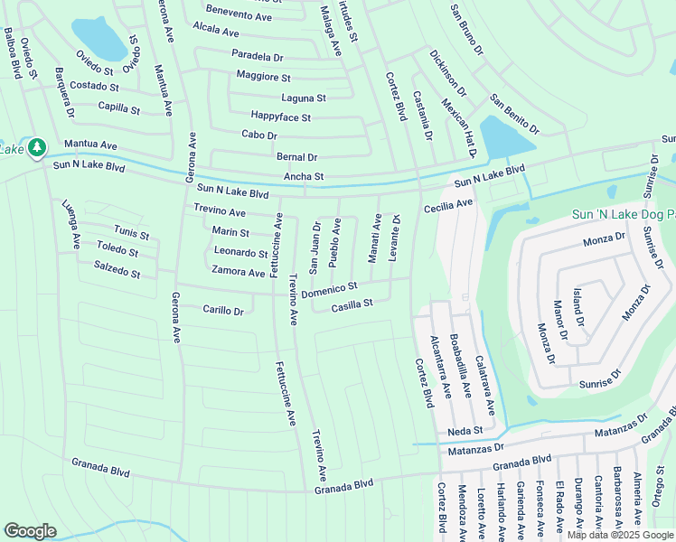 map of restaurants, bars, coffee shops, grocery stores, and more near 5023 San Juan Drive in Sebring