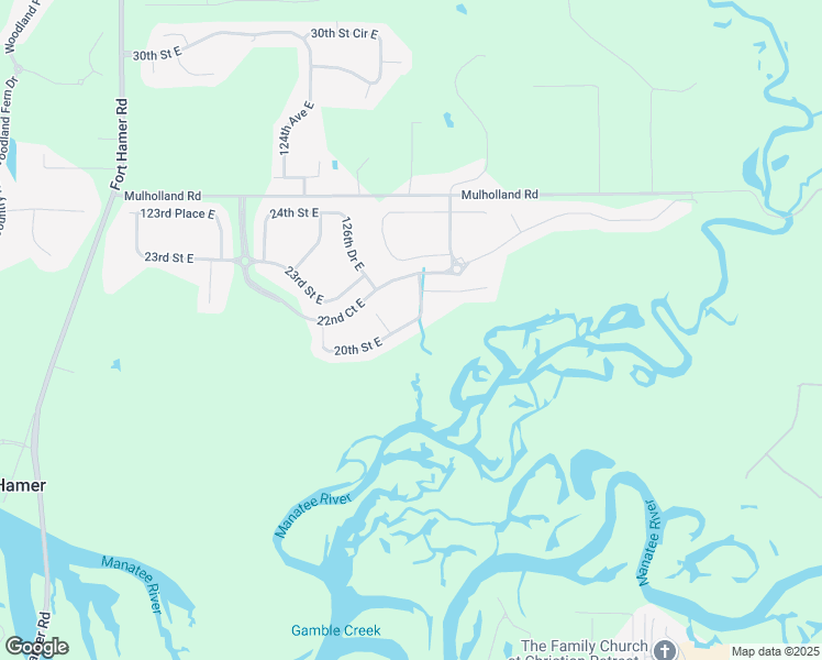 map of restaurants, bars, coffee shops, grocery stores, and more near 12717 20th Street East in Parrish