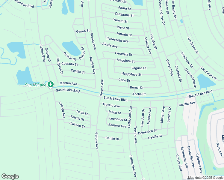 map of restaurants, bars, coffee shops, grocery stores, and more near 8046 Ancha Street in Sebring