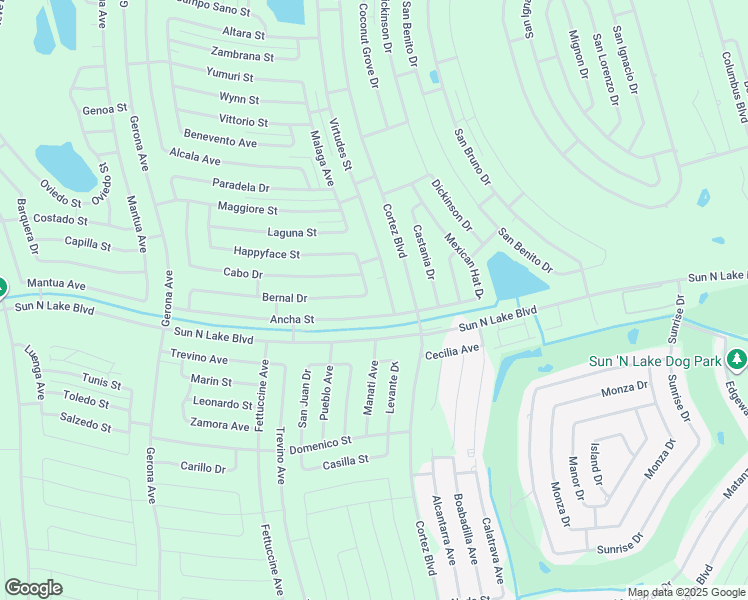 map of restaurants, bars, coffee shops, grocery stores, and more near 7239 Bernal Drive in Sebring
