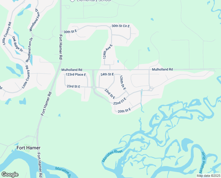 map of restaurants, bars, coffee shops, grocery stores, and more near 2310 125th Drive East in Parrish