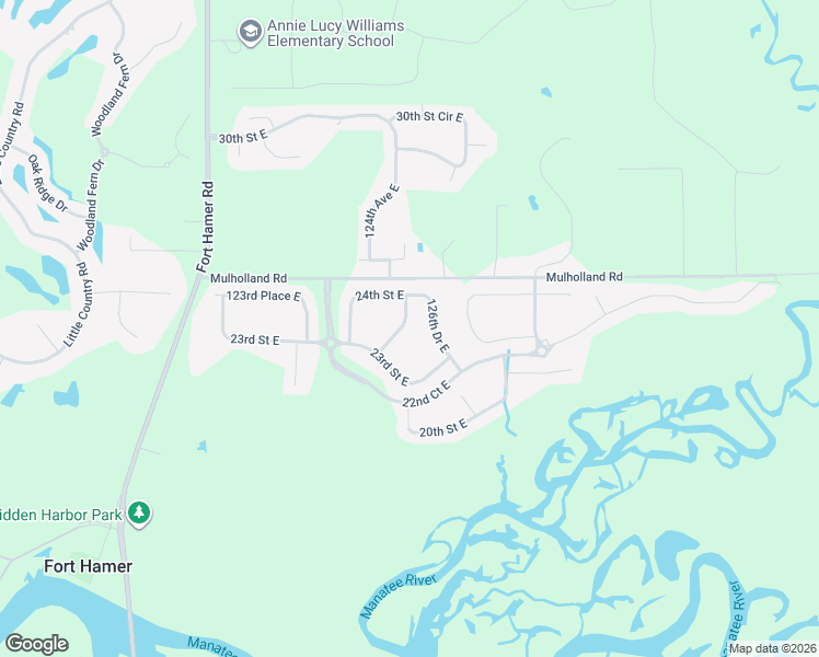 map of restaurants, bars, coffee shops, grocery stores, and more near 2330 125th Drive East in Parrish