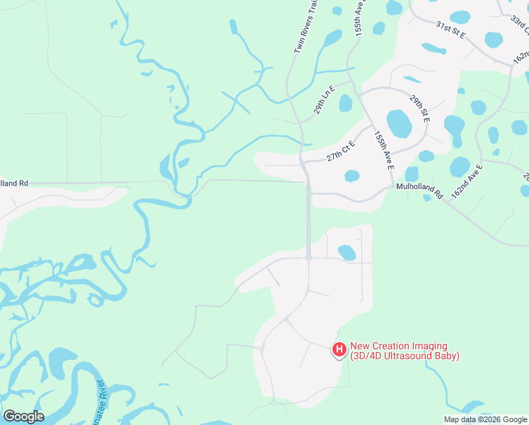 map of restaurants, bars, coffee shops, grocery stores, and more near 14501 Mulholland Road in Parrish