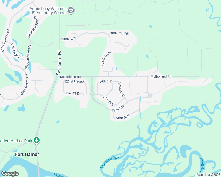 map of restaurants, bars, coffee shops, grocery stores, and more near 2329 125th Drive East in Parrish