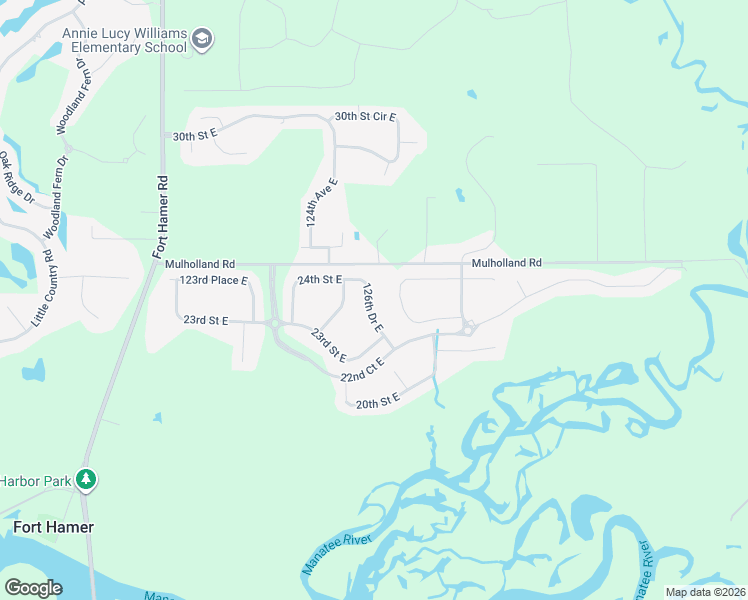 map of restaurants, bars, coffee shops, grocery stores, and more near 2338 126th Drive East in Parrish