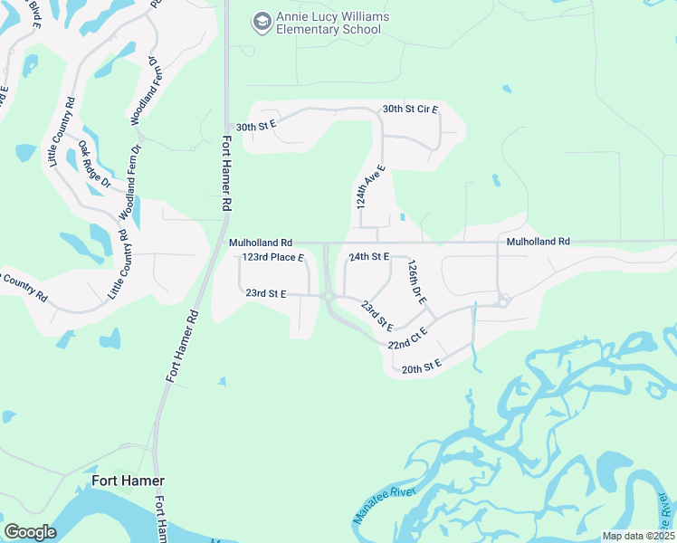 map of restaurants, bars, coffee shops, grocery stores, and more near 2327 124th Drive East in Parrish