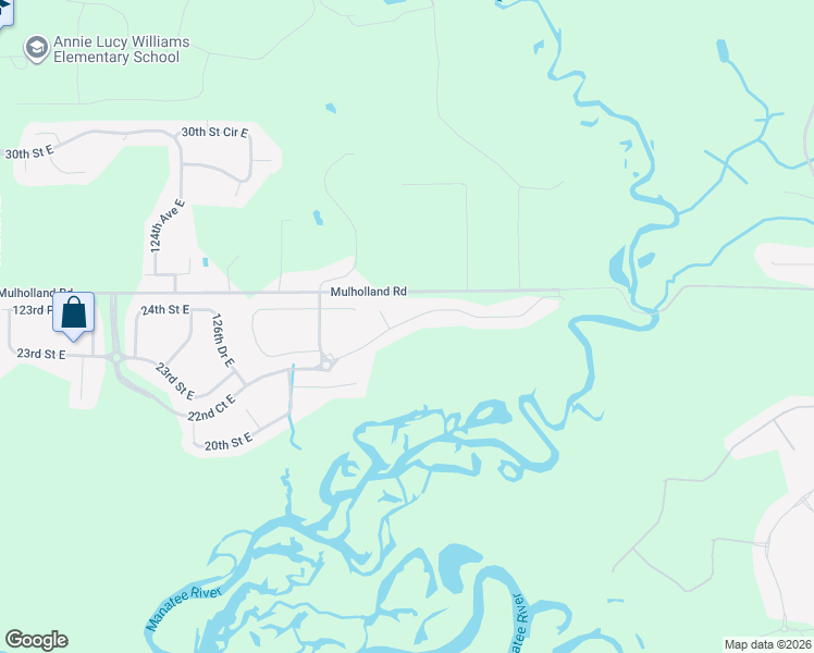map of restaurants, bars, coffee shops, grocery stores, and more near 13217 22nd Court East in Parrish
