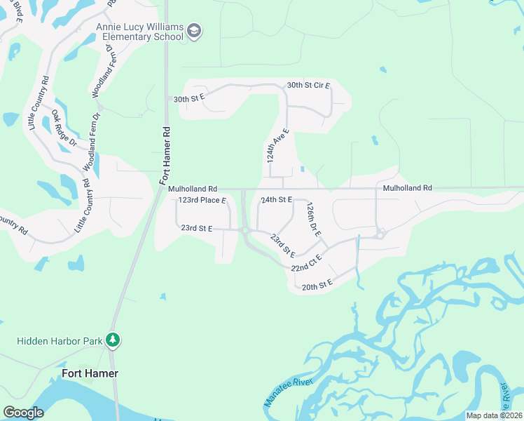 map of restaurants, bars, coffee shops, grocery stores, and more near 2328 124th Drive East in Parrish