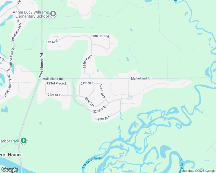map of restaurants, bars, coffee shops, grocery stores, and more near 2338 126th Drive East in Parrish