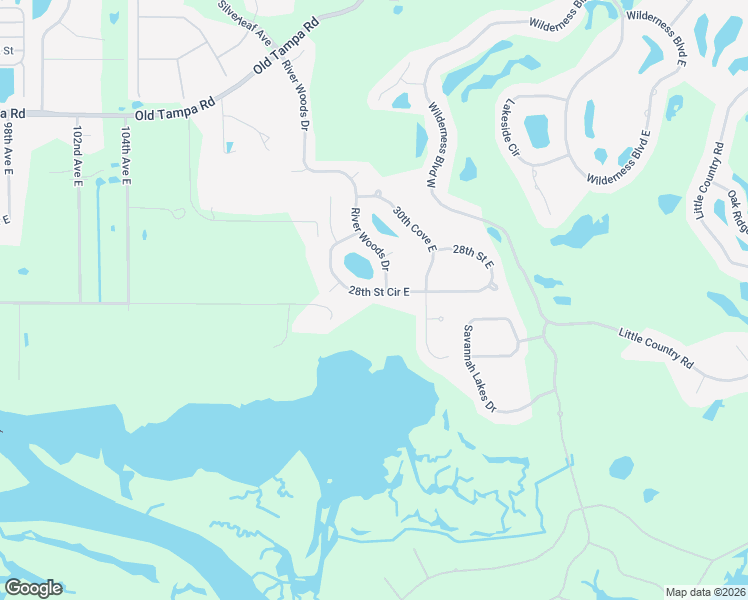map of restaurants, bars, coffee shops, grocery stores, and more near 11256 28th Street Circle East in Parrish