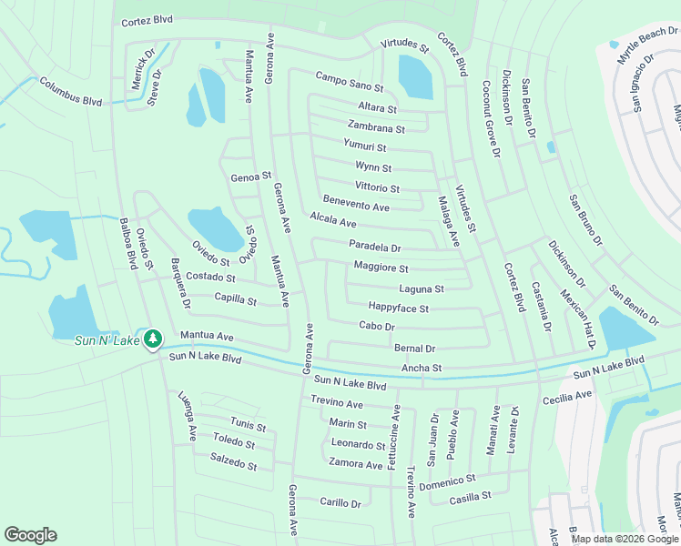 map of restaurants, bars, coffee shops, grocery stores, and more near 7417 Greco Street in Sebring