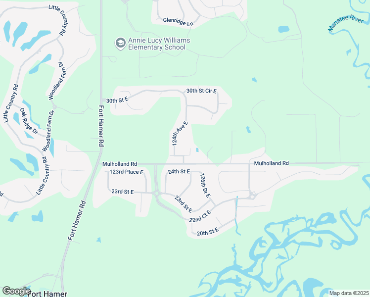 map of restaurants, bars, coffee shops, grocery stores, and more near 12524 25th Court East in Parrish