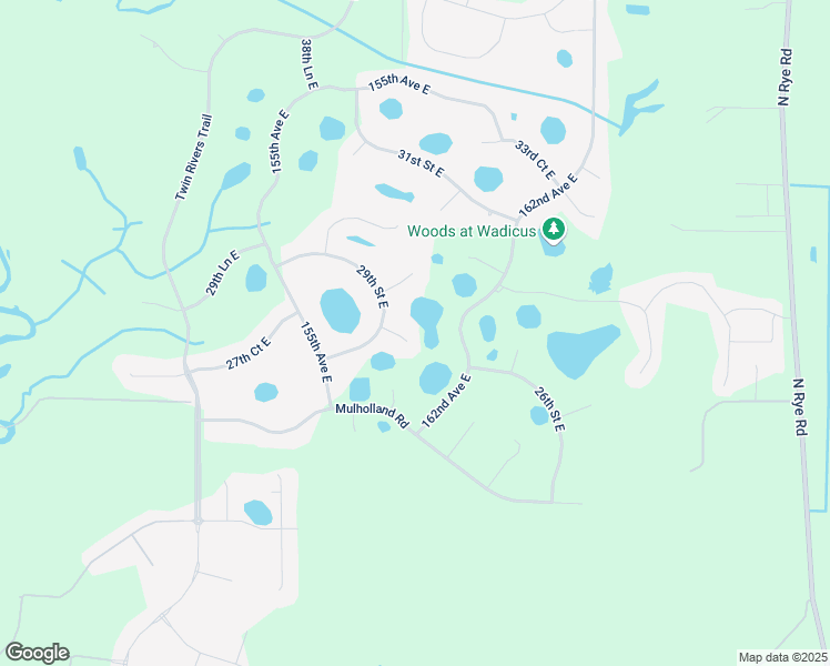 map of restaurants, bars, coffee shops, grocery stores, and more near 2707 162nd Avenue East in Parrish