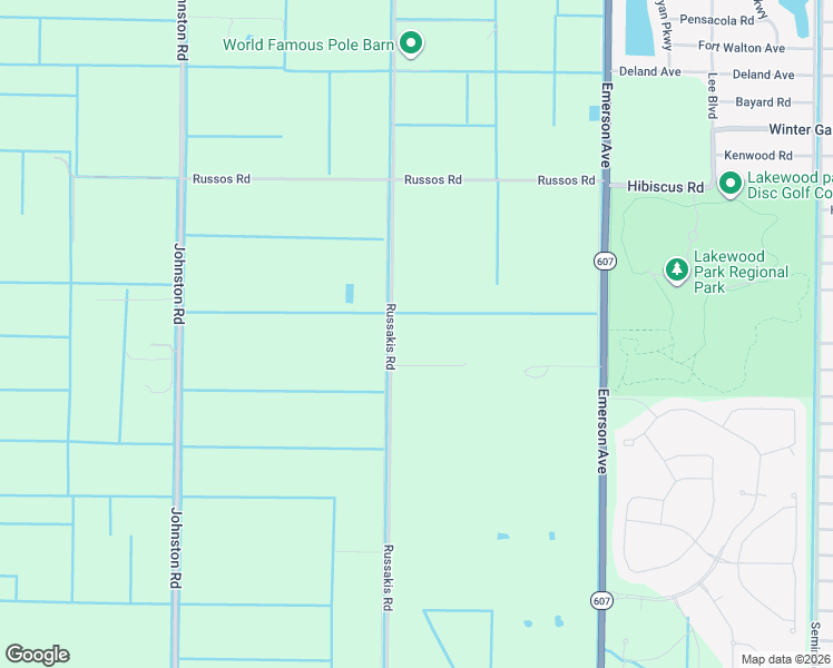 map of restaurants, bars, coffee shops, grocery stores, and more near 5790 Russakis Road in Fort Pierce