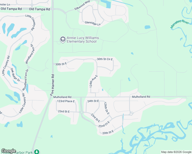 map of restaurants, bars, coffee shops, grocery stores, and more near 2811 124th Avenue East in Parrish