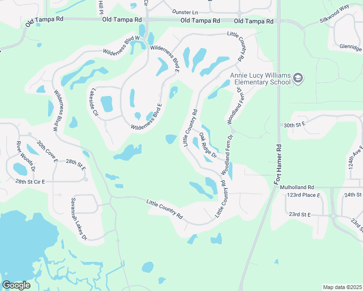 map of restaurants, bars, coffee shops, grocery stores, and more near 2901 Little Country Road in Parrish