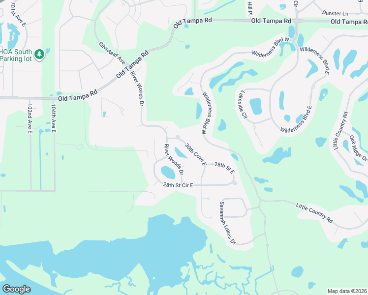 map of restaurants, bars, coffee shops, grocery stores, and more near 11335 30th Cove East in Parrish