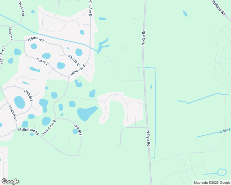 map of restaurants, bars, coffee shops, grocery stores, and more near 3125 North Rye Road in Parrish