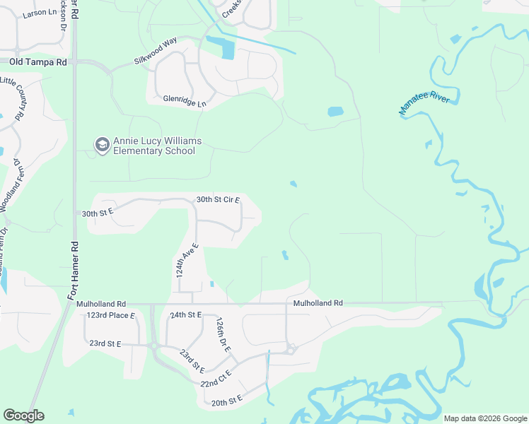 map of restaurants, bars, coffee shops, grocery stores, and more near 12534 30th Street Circle East in Parrish