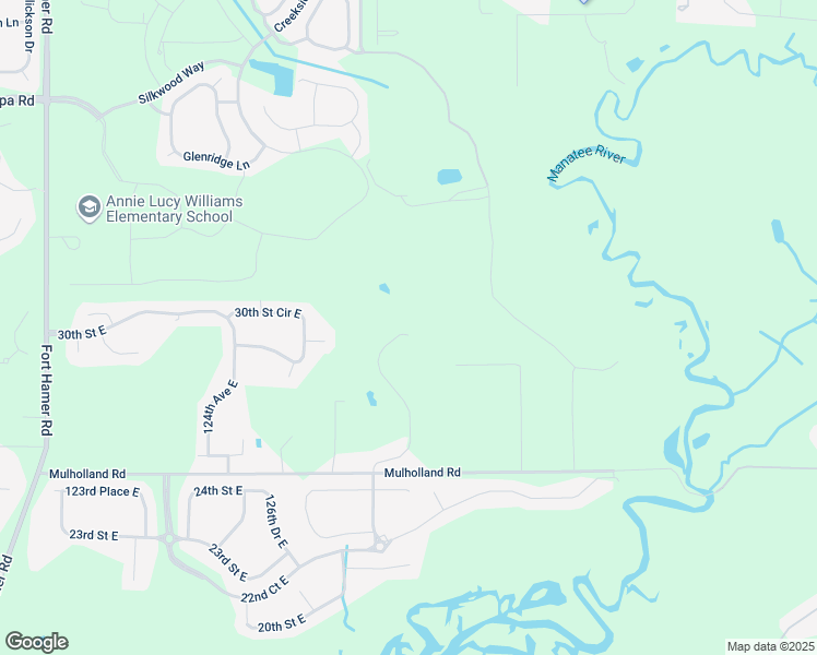map of restaurants, bars, coffee shops, grocery stores, and more near 13008 30th Street East in Parrish