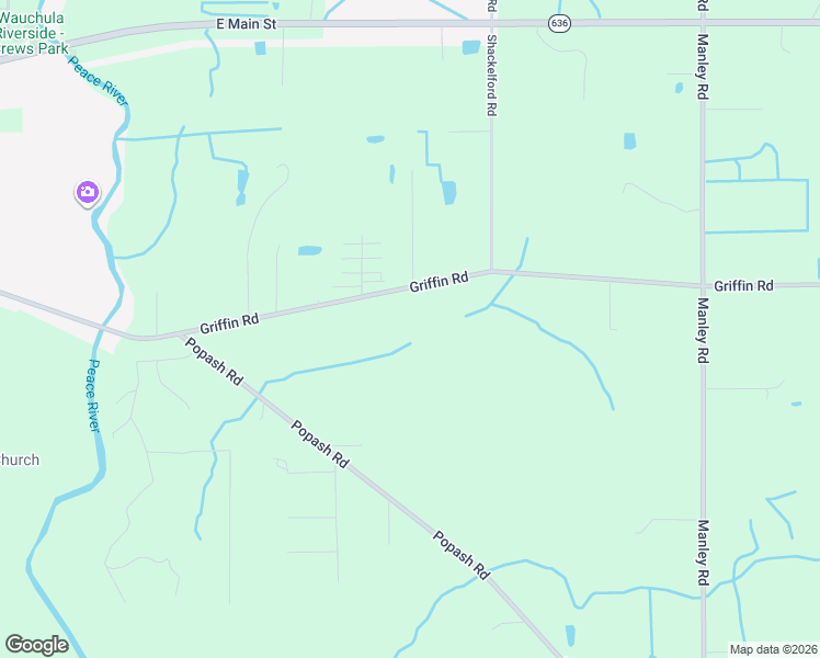 map of restaurants, bars, coffee shops, grocery stores, and more near 994 Griffin Road in Wauchula