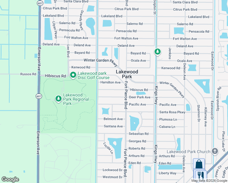 map of restaurants, bars, coffee shops, grocery stores, and more near 7805 Holopaw Avenue in Fort Pierce