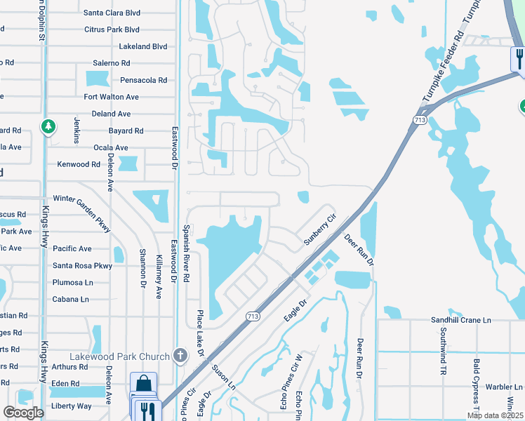 map of restaurants, bars, coffee shops, grocery stores, and more near 5952 Spanish River Road in Fort Pierce