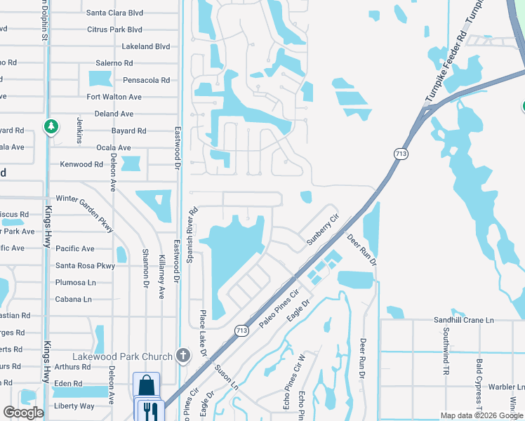 map of restaurants, bars, coffee shops, grocery stores, and more near 5948 Spanish River Road in Fort Pierce
